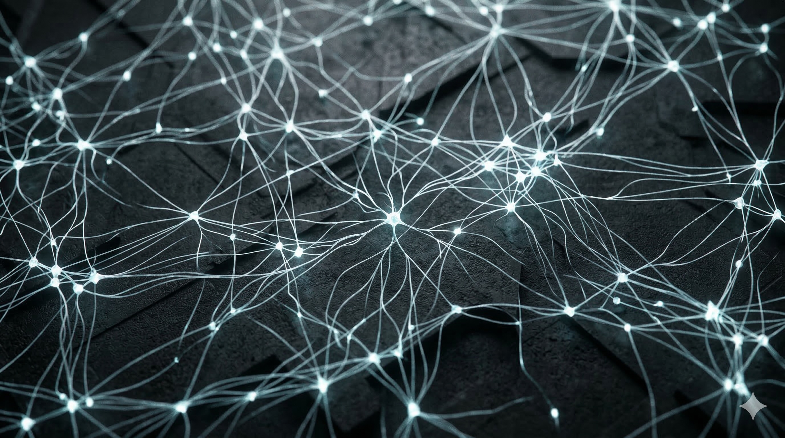 Representação macro de uma rede neural iluminada